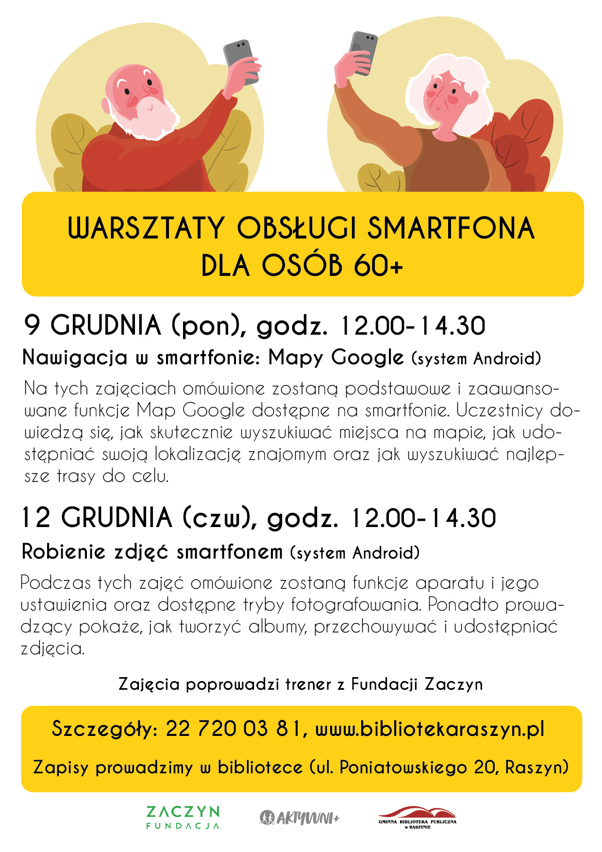 Warsztaty z obsługi smartfona