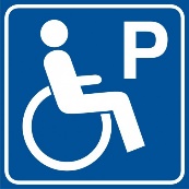 Ikona miejsca parkingowego dla niepełnosprawnych