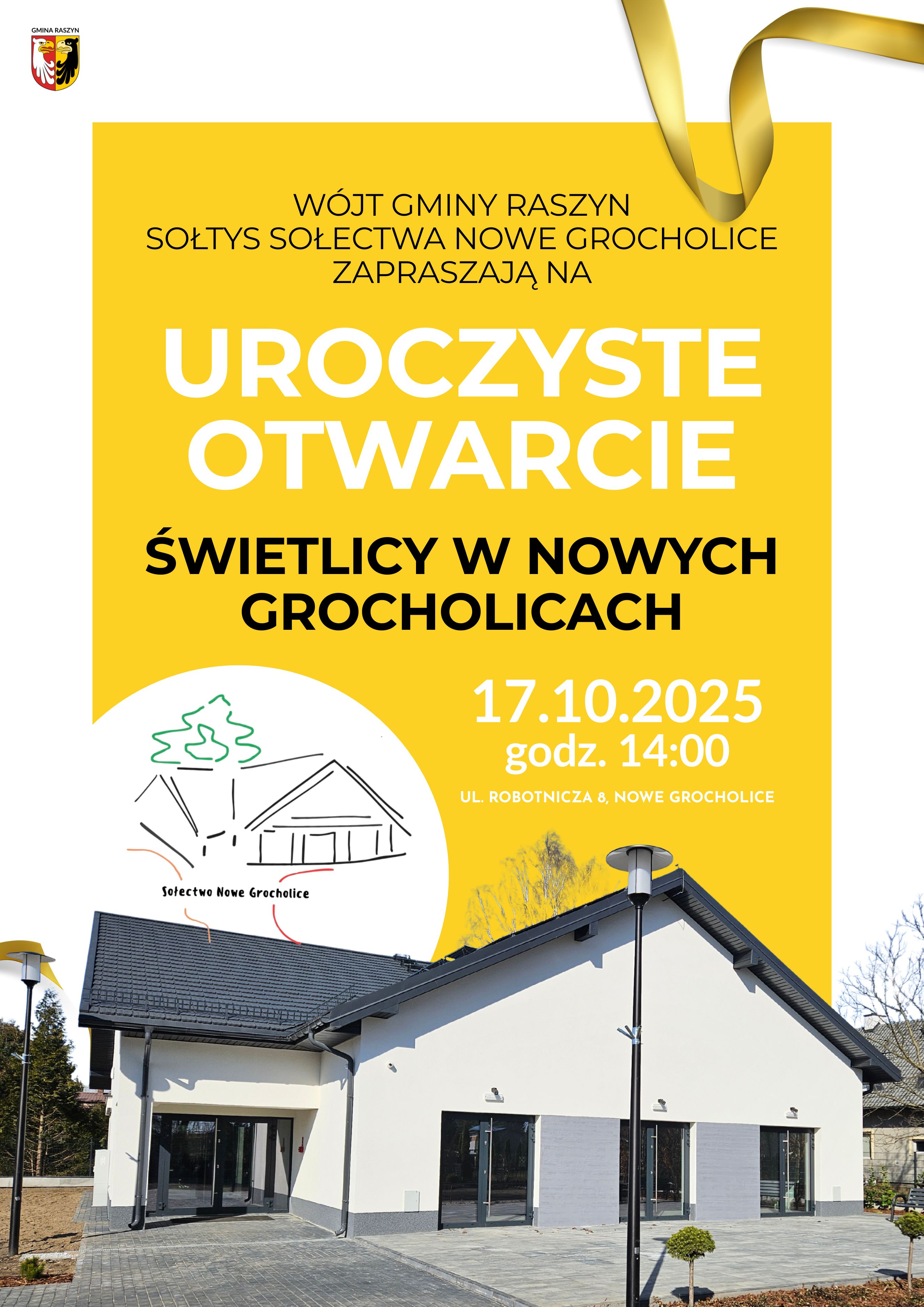 Uroczyste otwarcie Świetlicy w Nowych Grocholicach już w ten piątek