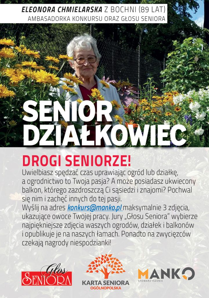 Plakat Senior Działkowiec
