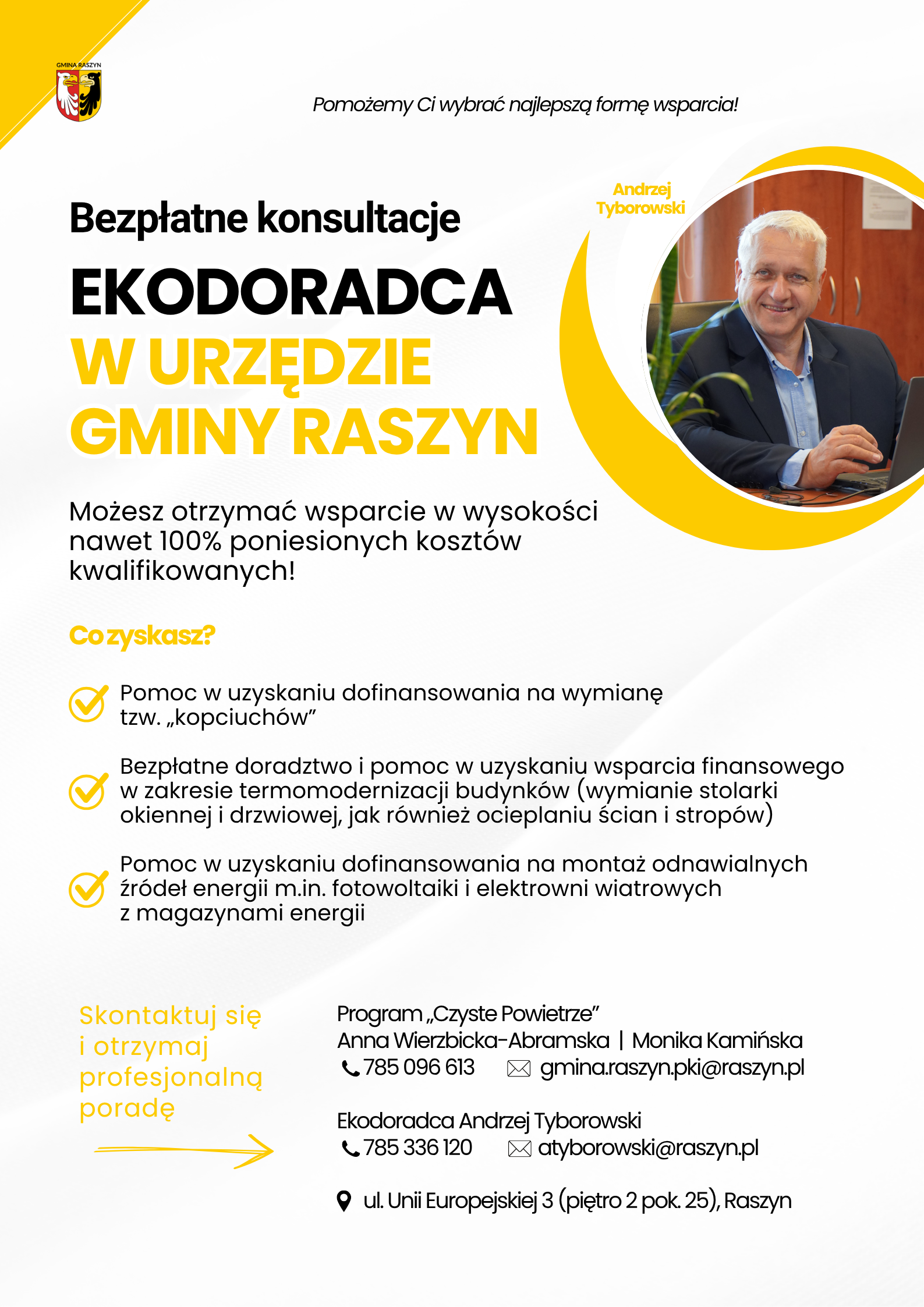 Zgłoś się po wsparcie: ekodoradca w Urzędzie Gminy Raszyn