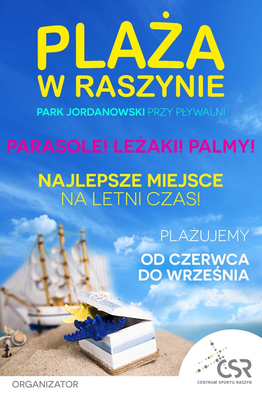 Plakat: Plaża w Centrum Sportu Raszyn