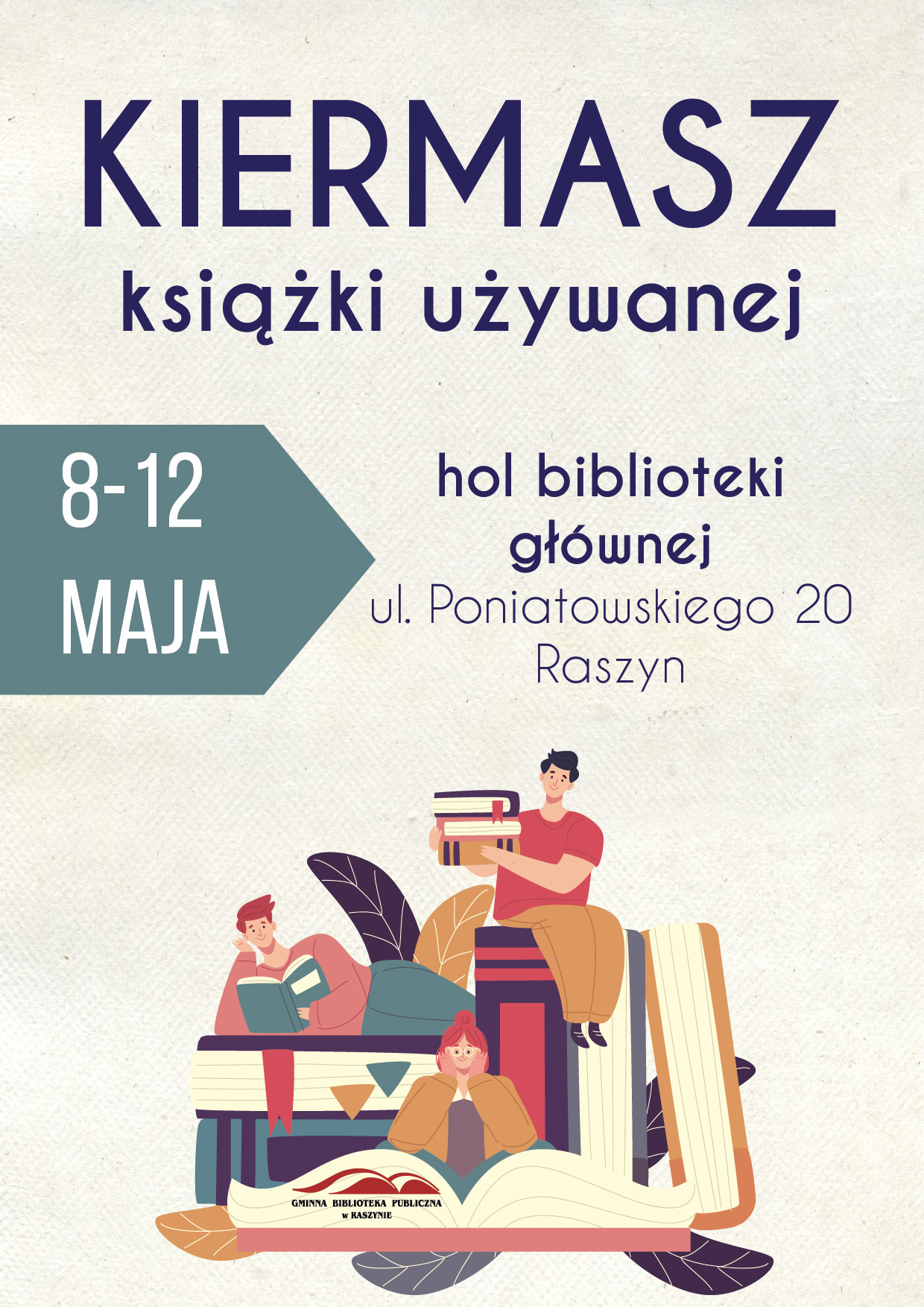 Plakat: Kiermasz książki