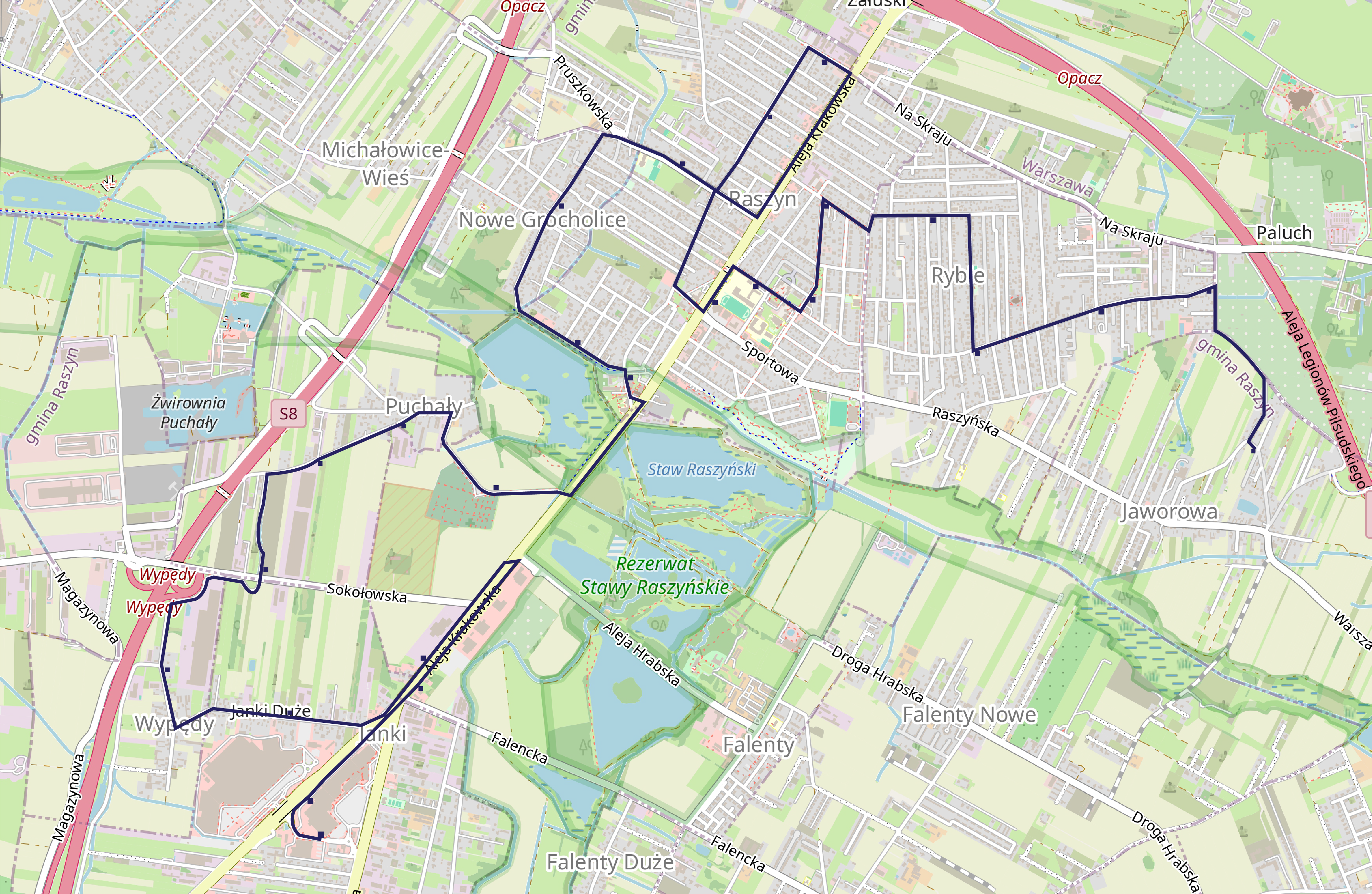 Linia R2 Jaworowa - Janki