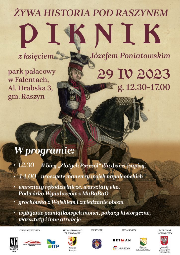 Plakat: Piknik historyczny w Falentach