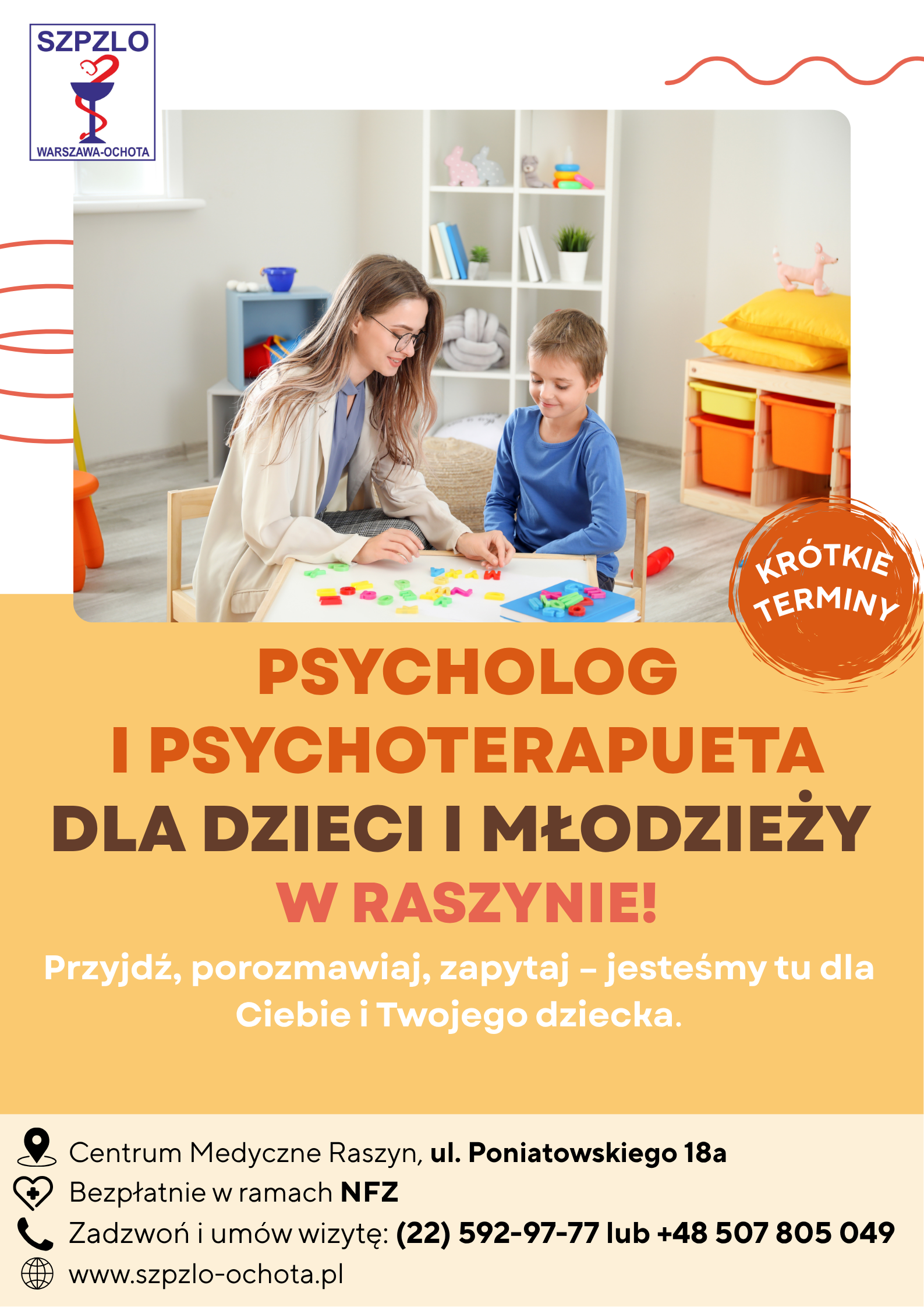 Plakat - Ośrodek dla dzieci i młodzieży