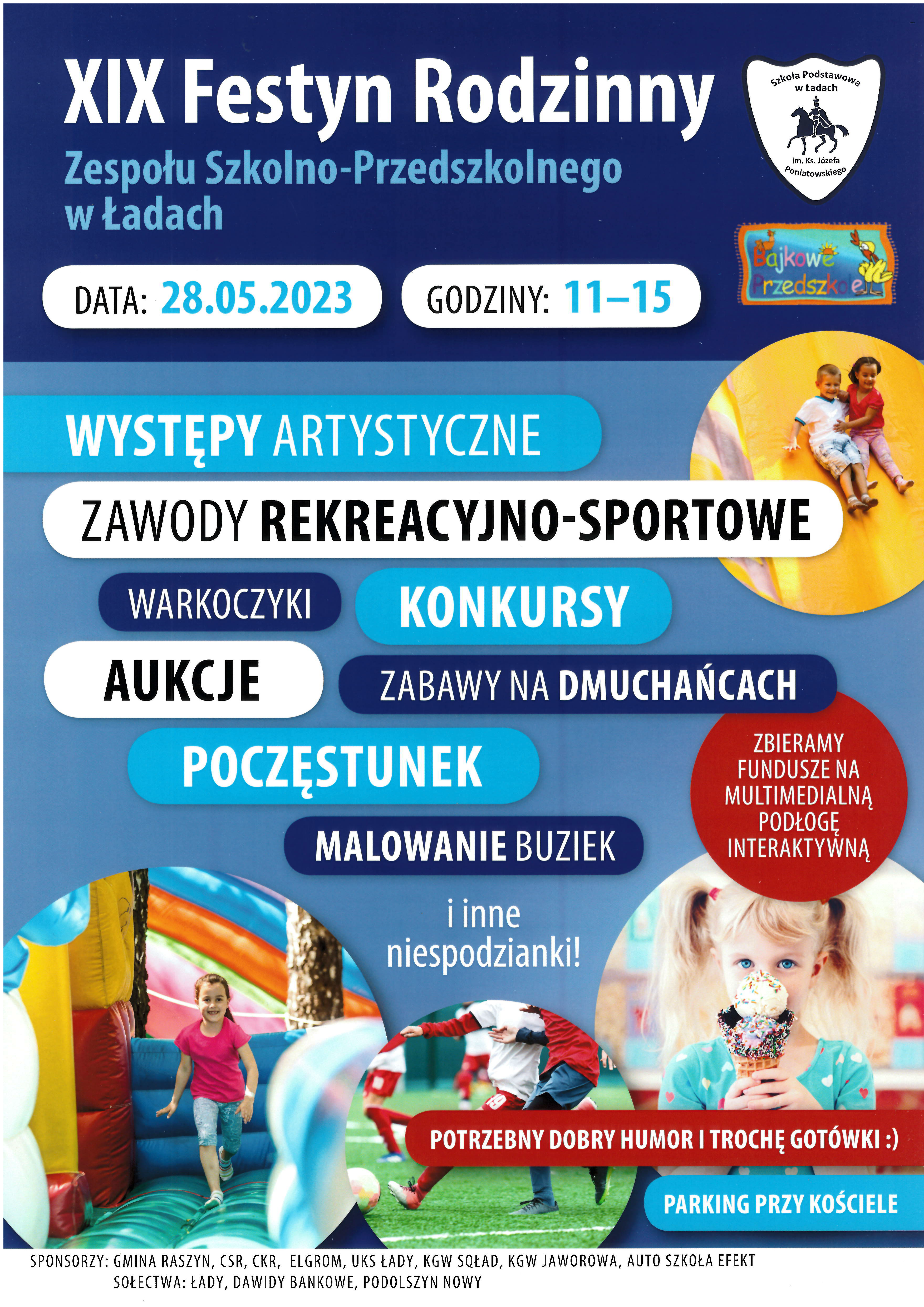 Plakat: XIX Festyn Rodzinny ZSP w Ładach