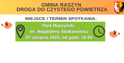 Plakat: Piknik ekologiczny w ramach akcji edukacyjno-informacyjnej z zakresu programu ochrony powietrza