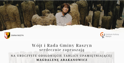 Plakat: Uroczyste odsłonięcie tablicy upamiętniającej Magdalenę Abakanowicz