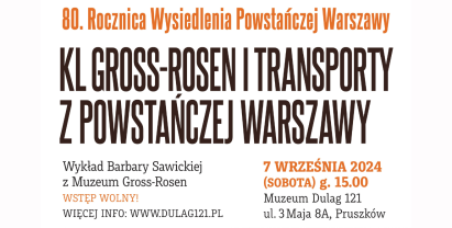 KL Gross-Rosen i transporty z powstańczej Warszawy