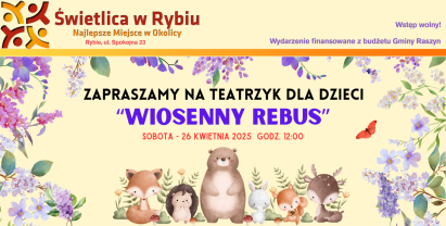 Teatrzyk dla dzieci – „Wiosenny Rebus”