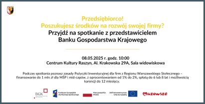 Spotkanie z przedstawicielem Banku Gospodarstwa Krajowego