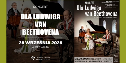 Koncert  "Dla Ludwiga van Beethovena" na trzy głosy...fletu, fortepianu i aktora.