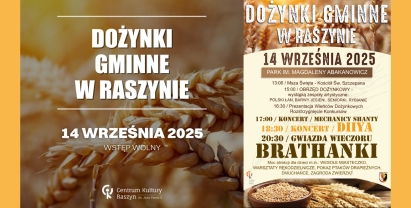 Centrum Kultury Raszyn zaprasza na Dożynki 2025