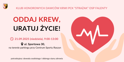 Oddaj krew podczas Wioski Zdrowia w Raszynie