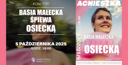 Koncert - „Agnieszka” - Basia Małecka śpiewa piosenki Osieckiej
