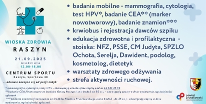 Wioska Zdrowia - profilaktyka, sport, rekreacja i bezpłatne badania