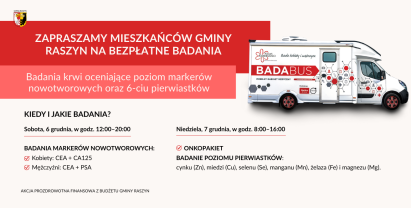 Mobilny gabinet medyczny Badabus - bezpłatne badania