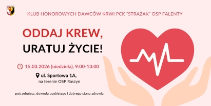 Zaproszenie do oddania krwi