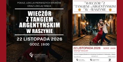 Wieczór z Tangiem Argentyńskim w Raszynie 