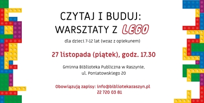 CZYTAJ I BUDUJ: WARSZTATY Z LEGO