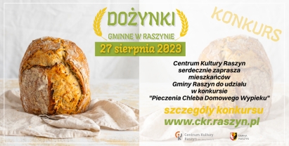 Plakat: Konkurs "Chleb Domowego Wypieku"