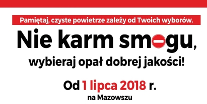 Akcja informacyjno-edukacyjną pn. MAZOWIECKIE POWIETRZE