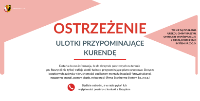 Ostrzeżenie przed ulotkami przypominającymi kurendę