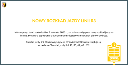 Nowy rozkład linii R3