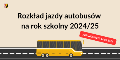 Rozkład jazdy autobusów szkolnych na rok szkolny 2024/25