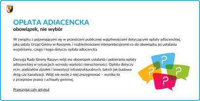 Decyzją Rady Gminy wójt musi pobierać opłatę adiacencką