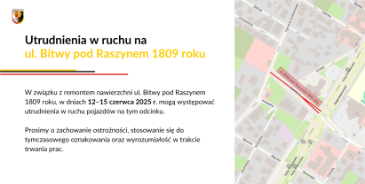 Remontem nawierzchni ul. Bitwy pod Raszynem 1809 roku 