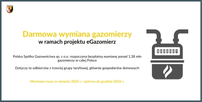 Darmowa wymiana gazomierzy