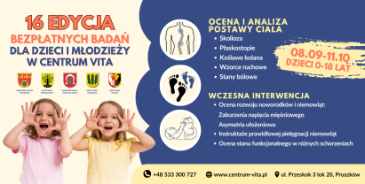 Bezpłatne badania dla dzieci w Centrum Vita – rusza 16. edycja