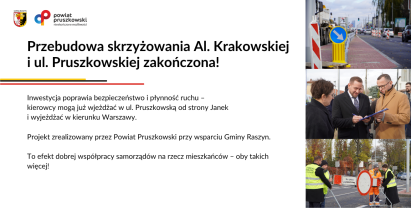 Już jest: przebudowa skrzyżowania Al. Krakowskiej i ul. Pruszkowskiej zakończona