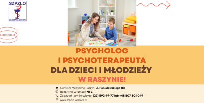 Bezpłatna pomoc psychologiczna i psychoterapeutyczna dla dzieci i młodzieży