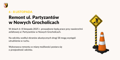 Remont ul. Partyzantów w Nowych Grocholicach