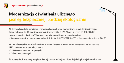 Kompleksowa modernizacja oświetlenia ulicznego