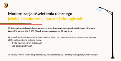 Kompleksowa modernizacja oświetlenia ulicznego