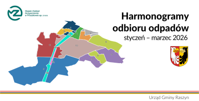 Harmonogramy odbioru odpadów styczeń - marzec 2026