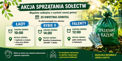 Akcja sprzątania sołectw w Gminie Raszyn