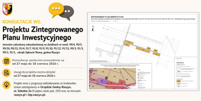 Konsultacje społeczne dotyczące projektu Zintegrowanego planu inwestycyjnego dla terenów w Sękocinie Nowym