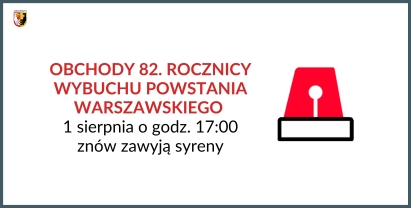 Syreny alarmowe w rocznicę wybuchu Powstania Warszawskiego
