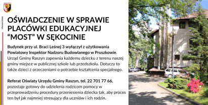 FAKTY W SPRAWIE PLACÓWKI MOST W SĘKOCINIE STARYM