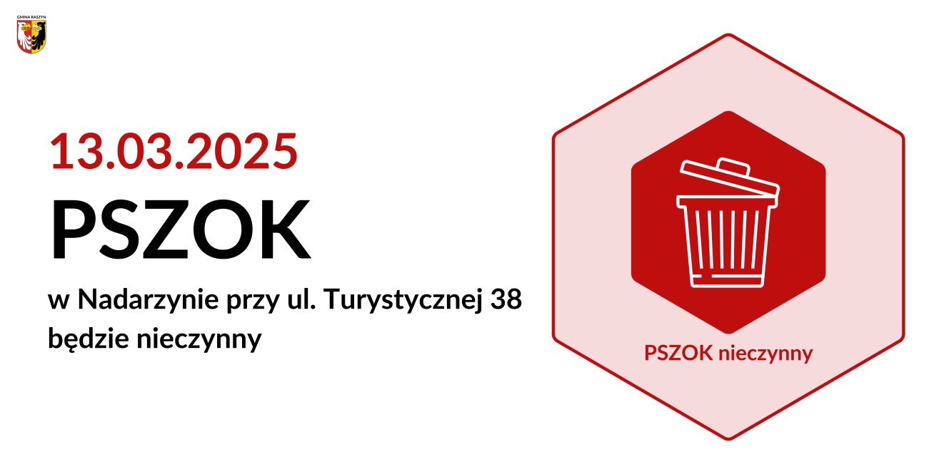 PSZOK W NADARZYNIE BĘDZIE NIECZYNNY 