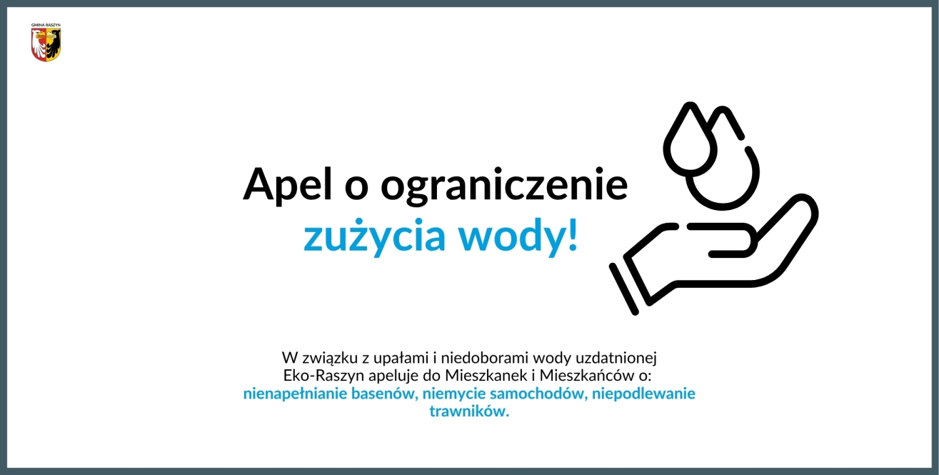 Apel o ograniczenie zużycia wody!