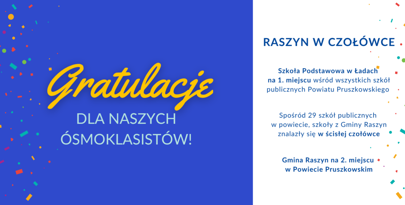 Raszyn w czołówce wyników egzaminu ósmoklasisty