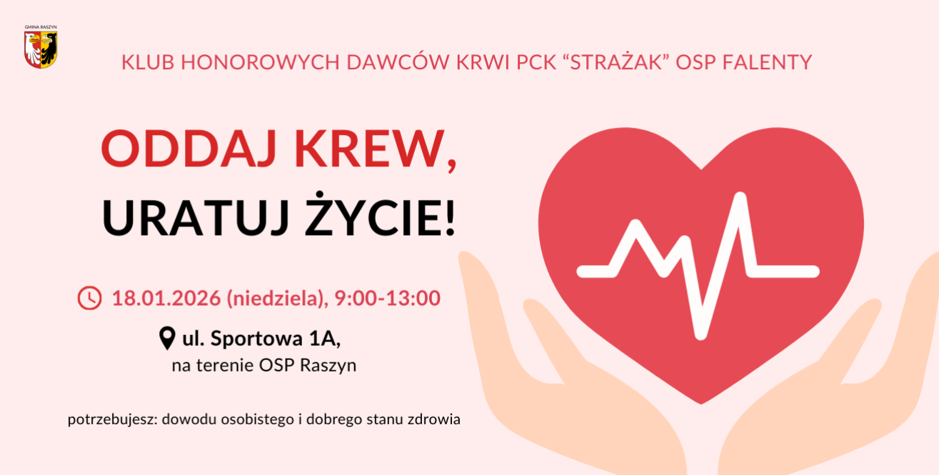 Zaproszenie do oddania krwi