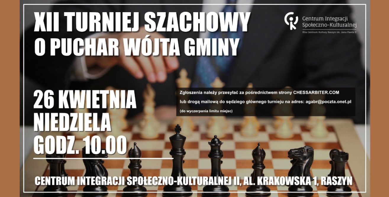 XII Turniej Szachowy o Puchar Wójta Gminy Raszyn