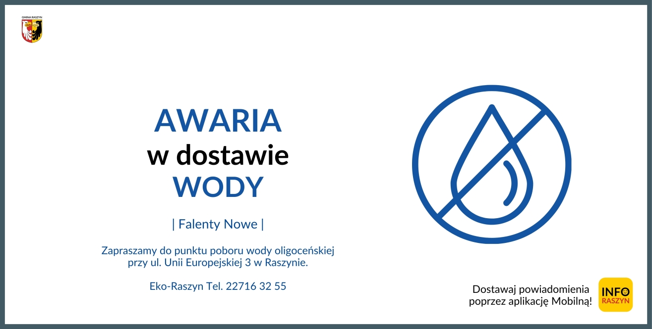 AWARIA W DOSTAWIE WODY - FALENTY NOWE